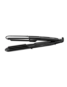 Placă de îndreptat părul BaByliss 2 in 1 Steam Shine ST496E, Negru | Argintiu