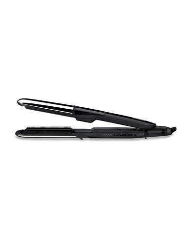 Выпрямитель для волос BaByliss 2 in 1 Steam Shine ST496E, Чёрный | Серебристый