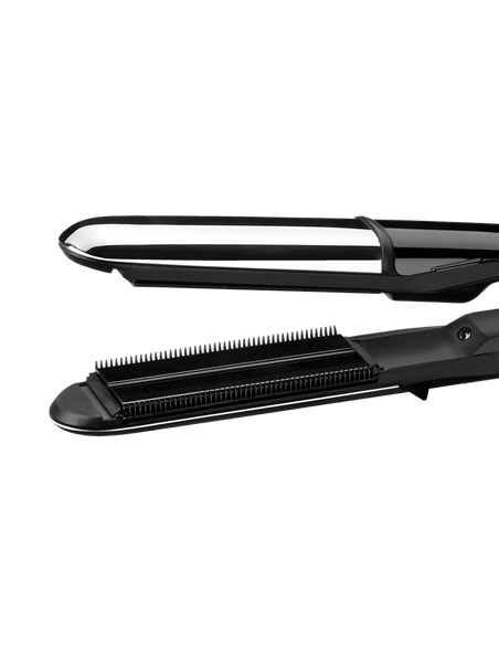 Выпрямитель для волос BaByliss 2 in 1 Steam Shine ST496E, Чёрный | Серебристый