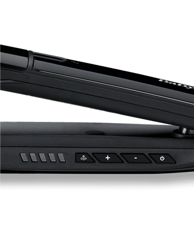 Placă de îndreptat părul BaByliss 2 in 1 Steam Shine ST496E, Negru | Argintiu