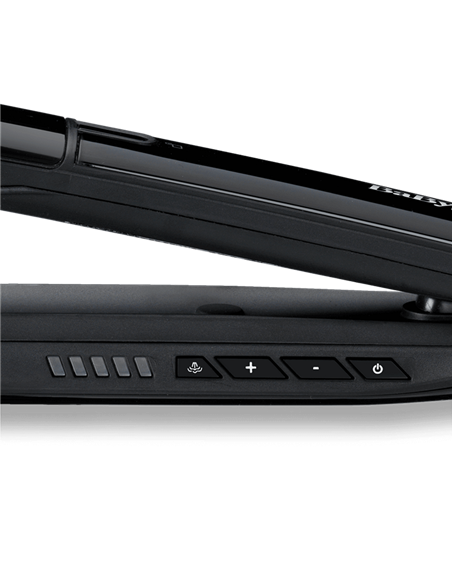 Placă de îndreptat părul BaByliss 2 in 1 Steam Shine ST496E, Negru | Argintiu