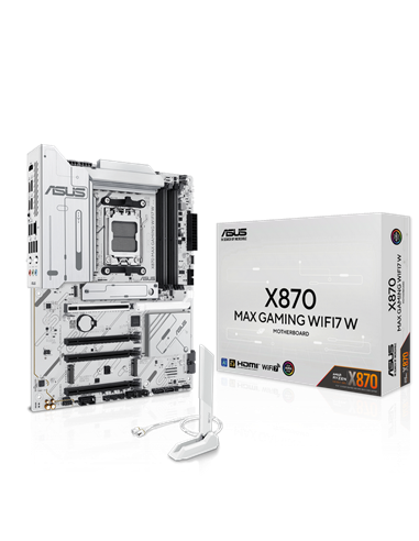 Placă de bază ASUS X870 MAX GAMING WIFI7 W, AM5, AMD X870, ATX