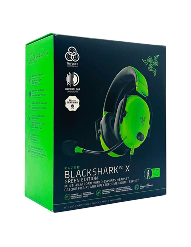 Căști gaming Razer BlackShark V2 X, Cu fir, Verde