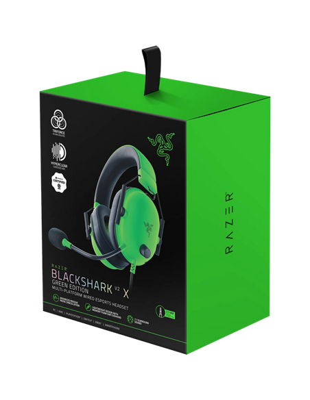 Căști gaming Razer BlackShark V2 X, Cu fir, Verde