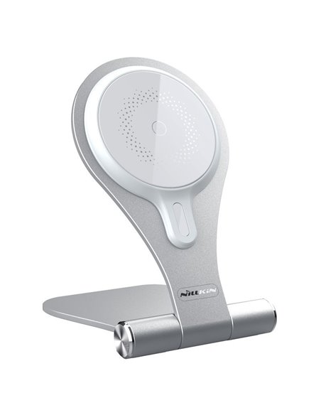 Беспроводная зарядка Nillkin MagStand Charging Stand, 15Вт, Серебристый