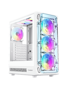 Компьютерный корпус Gamemax Starlight 2 AW, Midi-Tower, Без блока питания, Белый
