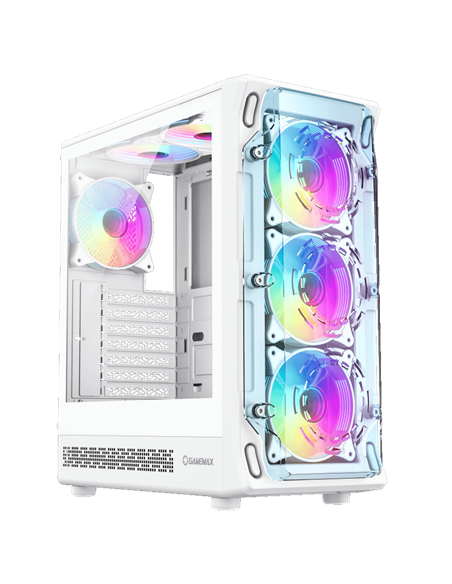 Carcasă PC Gamemax Starlight 2 AW, Midi-Tower, Fără PSU, Alb