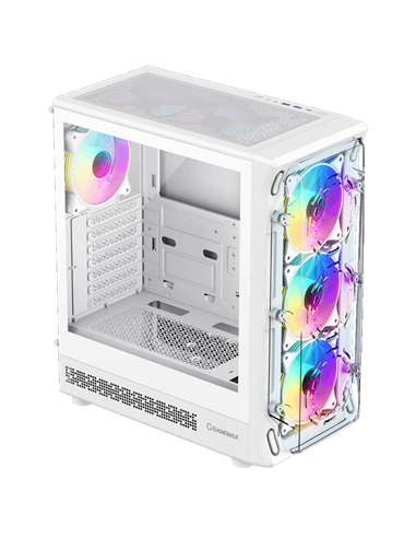 Carcasă PC Gamemax Starlight 2 AW, Midi-Tower, Fără PSU, Alb