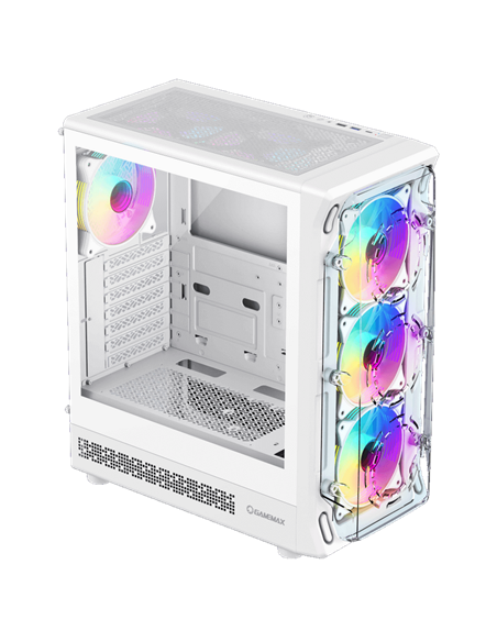 Carcasă PC Gamemax Starlight 2 AW, Midi-Tower, Fără PSU, Alb