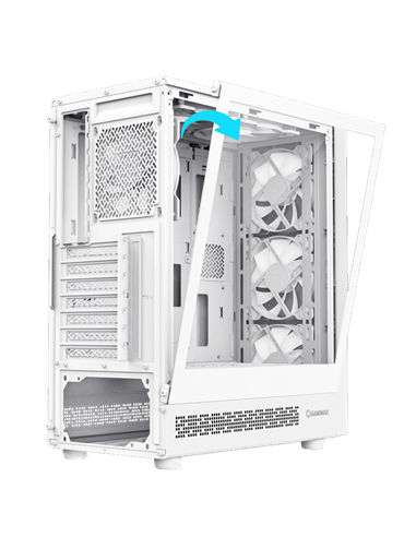 Компьютерный корпус Gamemax Starlight 2 AW, Midi-Tower, Без блока питания, Белый