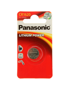 Дисковые батарейки Panasonic CR-1620EL, CR1620, 1шт.