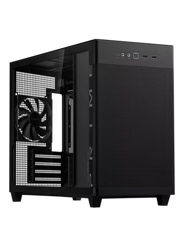 Carcasă PC ASUS Prime AP201 Tempered Glass Edition, Mini-Tower, Negru