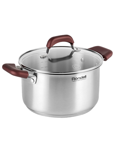 Набор кастрюль Rondell RDS-822, 5,6л, 24см, Нержавеющая сталь