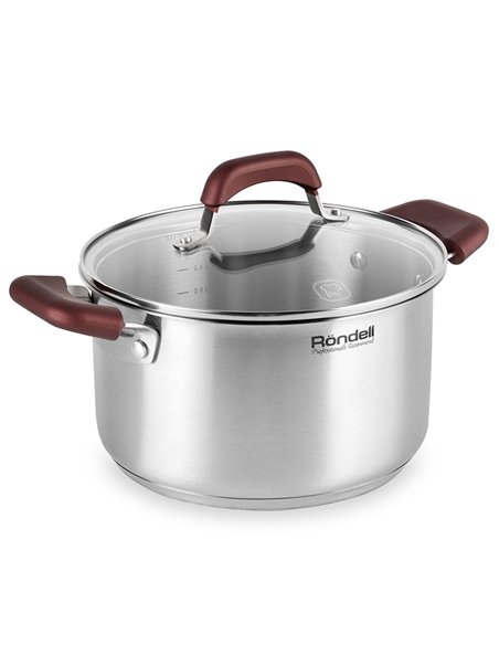 Набор кастрюль Rondell RDS-822, 5,6л, 24см, Нержавеющая сталь