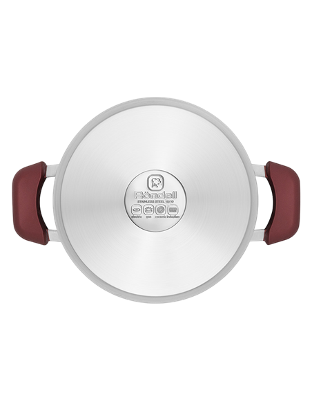 Набор кастрюль Rondell RDS-822, 5,6л, 24см, Нержавеющая сталь
