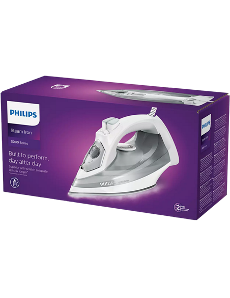 Fier de călcat PHILIPS DST5010/10, 2400W, Gri Alb