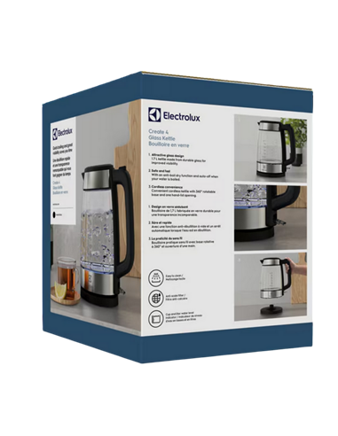 Fierbător electric Electrolux E4GK1-4GB, Argintiu