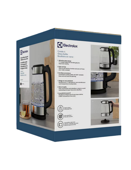 Электрочайник Electrolux E4GK1-4GB, Серебристый
