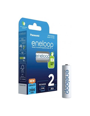 Acumulatori Panasonic BK-3MCDE/2BE, AA, 2000mAh, 2buc.