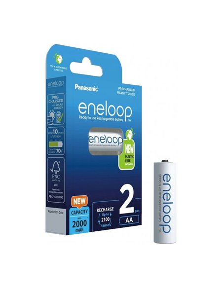 Acumulatori Panasonic BK-3MCDE/2BE, AA, 2000mAh, 2buc.
