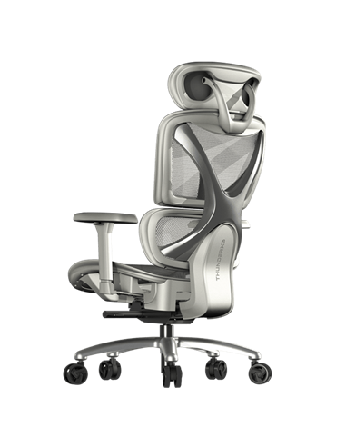 Игровое кресло ThunderX3 XTC, Вентилируемая Cетка, Искусственная Кожа, Mesh Grey