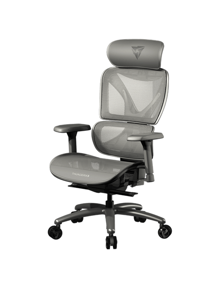 Игровое кресло ThunderX3 XTC, Вентилируемая Cетка, Искусственная Кожа, Mesh Grey