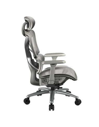 Scaun Gaming ThunderX3 XTC, Plasă Respirabilă, PU Piele, Mesh Grey