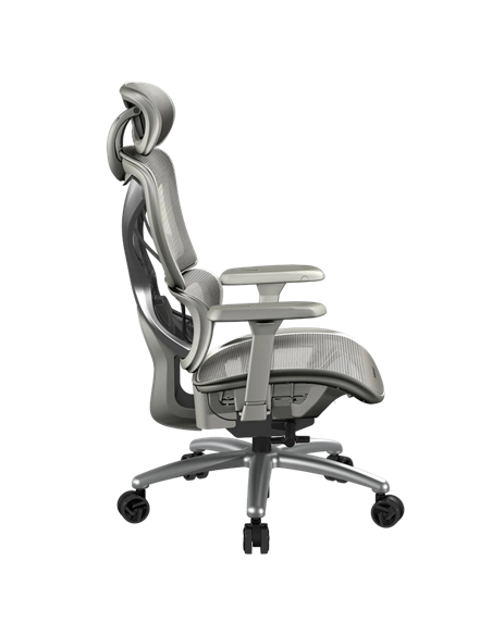 Scaun Gaming ThunderX3 XTC, Plasă Respirabilă, PU Piele, Mesh Grey