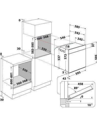 Электрический духовой шкаф Whirlpool WTAC8411SC/OW, Бежевый