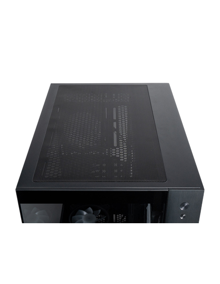 Carcasă PC Chieftec Visio, Midi-Tower, Fără PSU, Negru