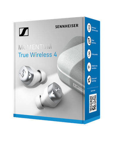 Căști Sennheiser Momentum 4 TWS, Alb | Argintiu