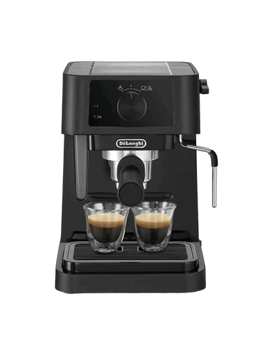Cafetiera manuala DeLonghi EC230BK, 1100W, Negru