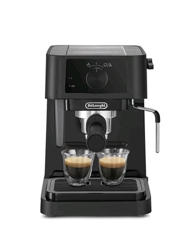 Cafetiera manuala DeLonghi EC230BK, 1100W, Negru