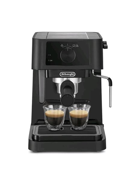 Cafetiera manuala DeLonghi EC230BK, 1100W, Negru