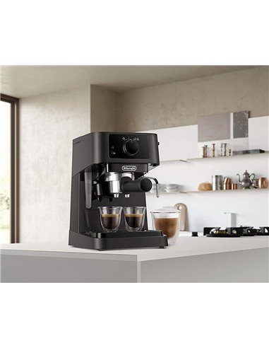 Cafetiera manuala DeLonghi EC230BK, 1100W, Negru