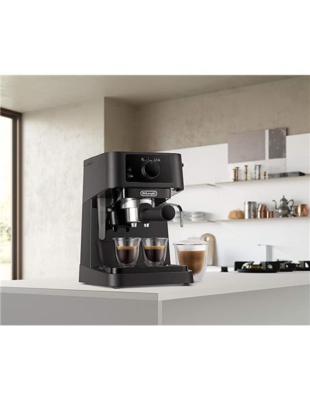 Cafetiera manuala DeLonghi EC230BK, 1100W, Negru