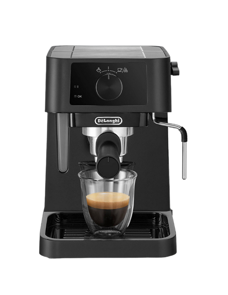 Cafetiera manuala DeLonghi EC230BK, 1100W, Negru