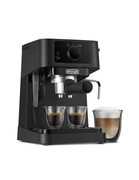Cafetiera manuala DeLonghi EC230BK, 1100W, Negru
