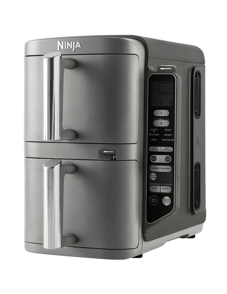 Friteuză cu aer cald Ninja Double Stack XL Smart SL451EU, Gri