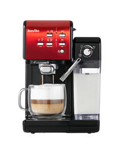 Кофеварка рожковая Breville Prima Latte II VCF109X-01, 1050Вт, Красный