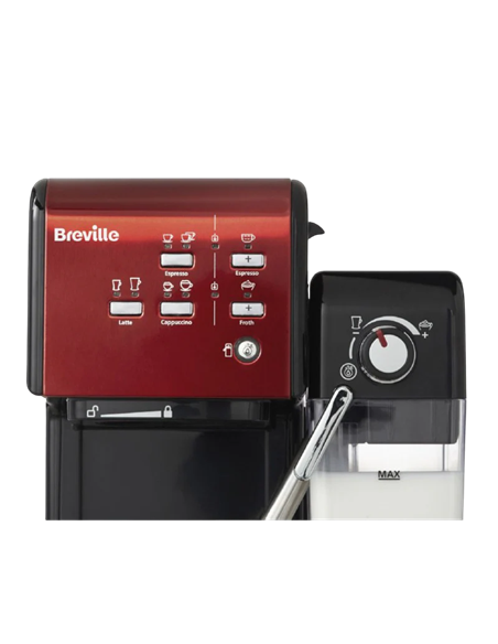 Кофеварка рожковая Breville Prima Latte II VCF109X-01, 1050Вт, Красный