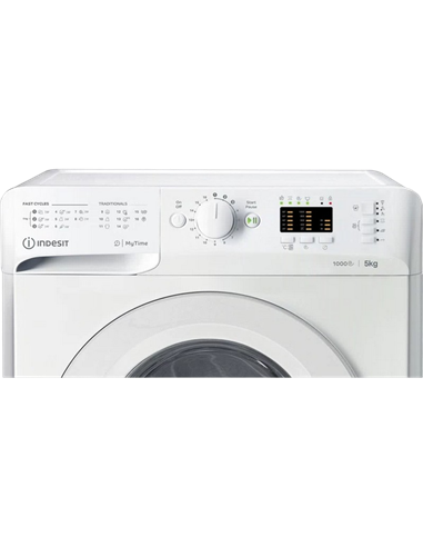 Mașină de spălat Indesit OMTWSA 51052 W EU, 5kg, Alb