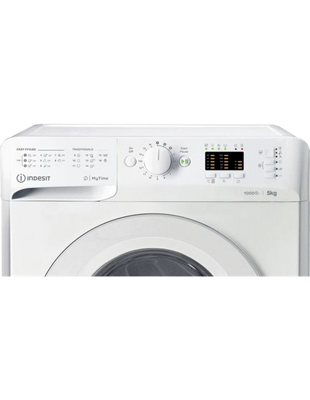 Mașină de spălat Indesit OMTWSA 51052 W EU, 5kg, Alb