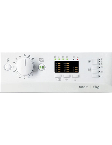 Mașină de spălat Indesit OMTWSA 51052 W EU, 5kg, Alb