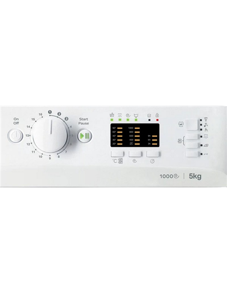 Mașină de spălat Indesit OMTWSA 51052 W EU, 5kg, Alb