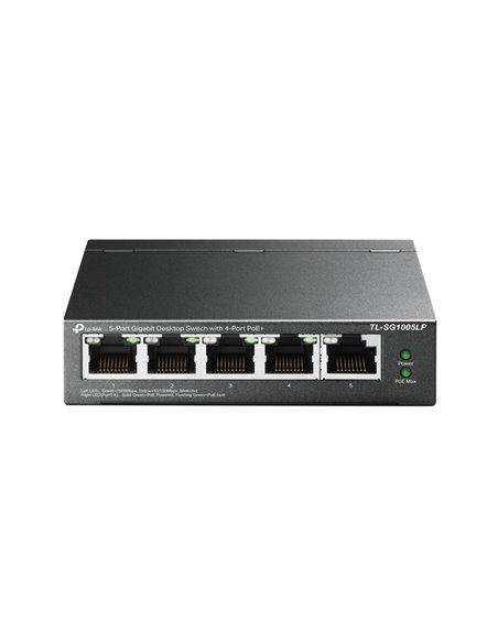 PoE коммутатор TP-LINK TL-SG1005LP, 4x IEEE 802.3af/at