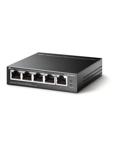 PoE коммутатор TP-LINK TL-SG1005LP, 4x IEEE 802.3af/at