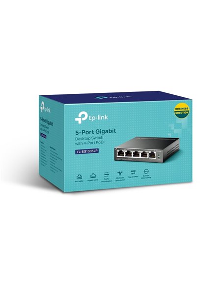 PoE коммутатор TP-LINK TL-SG1005LP, 4x IEEE 802.3af/at