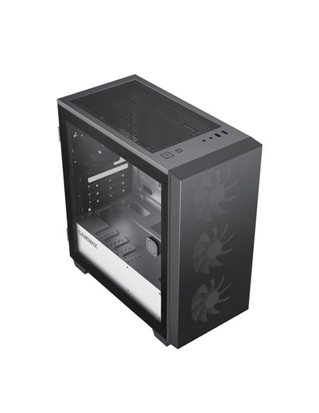Carcasă PC Gamemax Aero Mini, Mini-Tower, Fără PSU, Negru