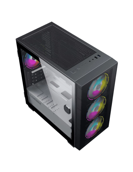 Carcasă PC Gamemax Aero Mini, Mini-Tower, Fără PSU, Negru